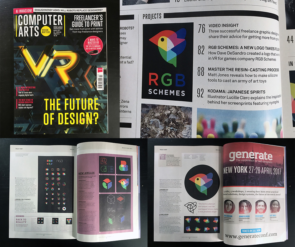 Computer Arts RGB Schemes logo article